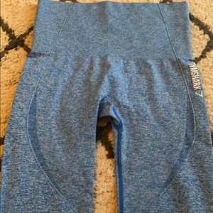 Gymshark Blue Cropped Seamless Leggings